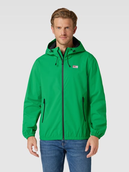 MC2 Saint Barth Windbreaker met labeldetail, model 'KAURIS' Groen - 4
