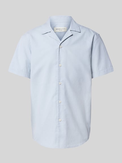 Tom Tailor Denim Relaxed Fit Freizeithemd aus reiner Baumwolle Hellblau Melange 2