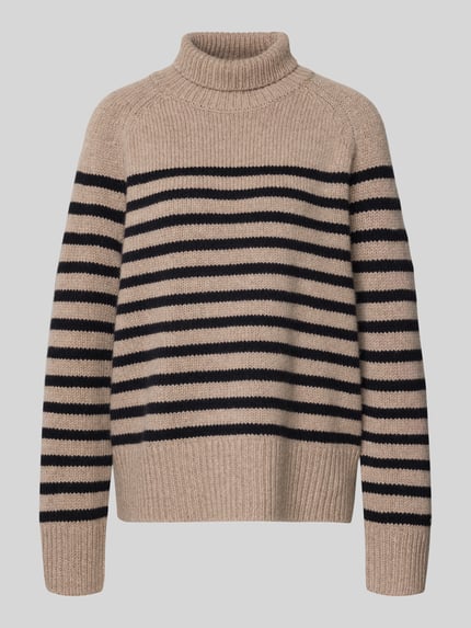 Tommy Hilfiger Oversized Rollkragenpullover aus Woll-Kaschmir-Mix Beige 2