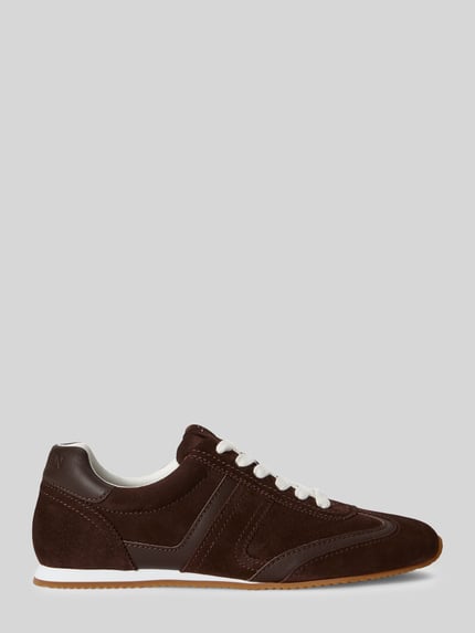 Lauren Ralph Lauren Sneaker aus echtem Rindvelours Modell 'DANI' Mittelbraun 2