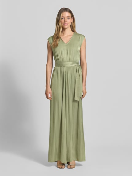 s.Oliver RED LABEL Kombinezon o kroju regular fit z paskiem w talii do wiązania Khaki 4