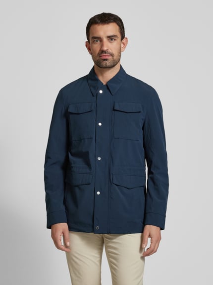Christian Berg Men Parka mit Pattentaschen Marine 4