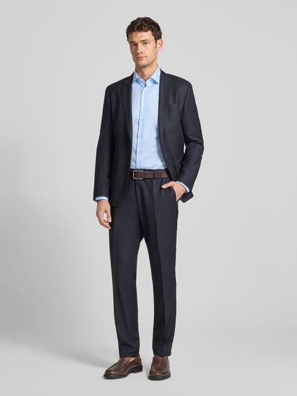 ETERNA Modern Fit Business-Hemd mit Kentkragen und Sportmanschetten Bleu 1