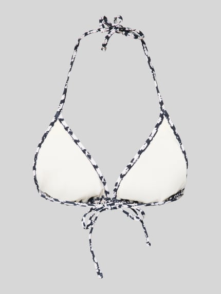 Marc O'Polo Bikini-Oberteil mit Label-Applikation Dunkelblau 3