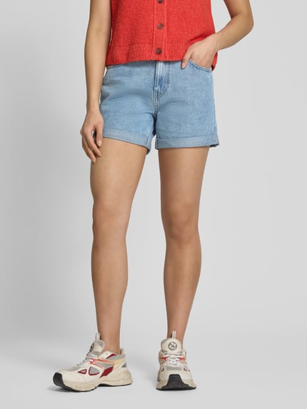 VERO MODA Szorty jeansowe o kroju relaxed fit z mieszanki bawełny model ‘ZURI’ Jasnoniebieski 4