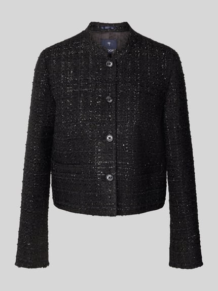 JOOP! Regular Fit Blazer in Bouclé-Optik Modell 'Jacy' Black 2