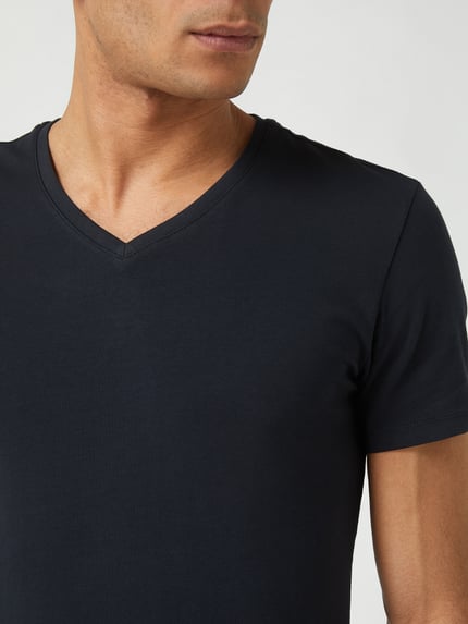 Casual Friday T-Shirt mit Stretch-Anteil Modell 'Lincoln' Marine 3
