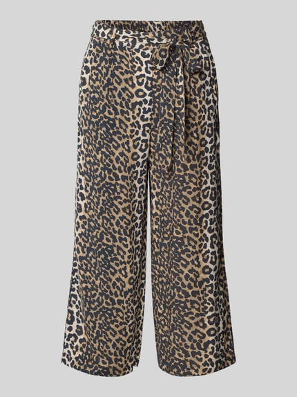 ONLY Regular fit culotte met all-over motief, model 'NOVA' Zand - 2