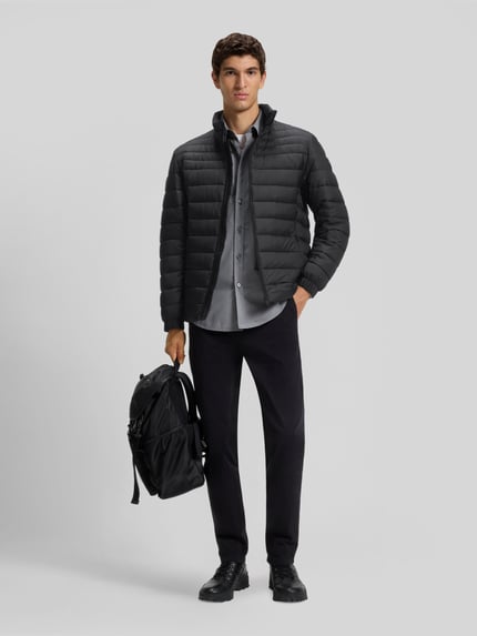 BOSS Orange Steppjacke mit Logo-Patch Modell 'Oden2' Black 1