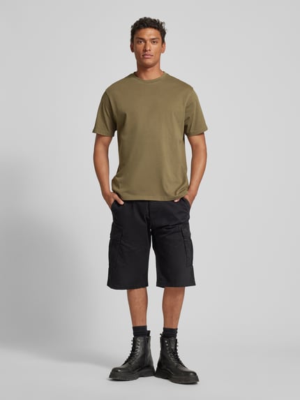 MANGO T-Shirt mit Rundhalsausschnitt Modell 'SUGAR' Khaki 1