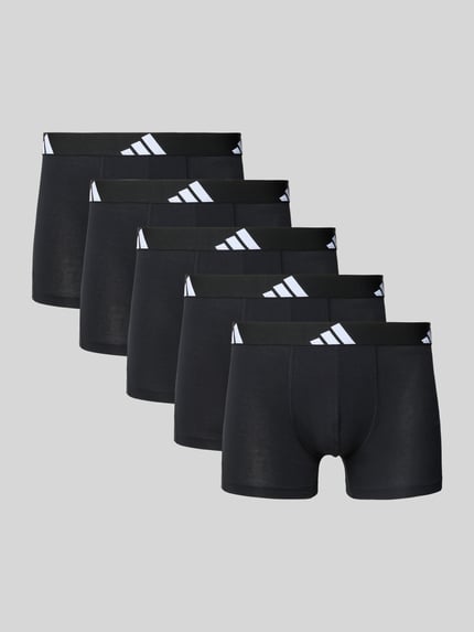 adidas Sportswear Boxershort met elastische band met logo in een set van 5 stuks Zwart - 1