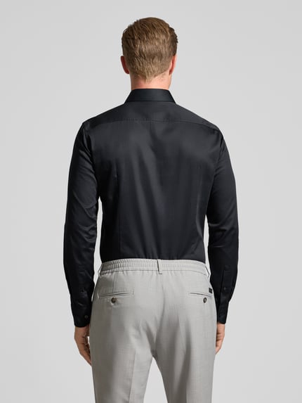 BOSS Slim Fit Businesshemd aus reiner Baumwolle Modell 'HANK' Black 5