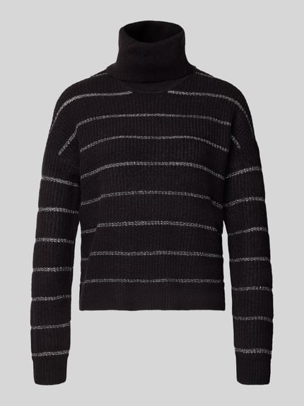 VILA Regular Fit Pullover mit Rollkragen Modell 'Zaza' Black 2