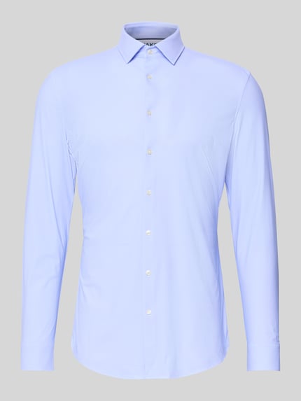Jake*s Super Slim Fit Businesshemd mit Kentkragen Bleu 2