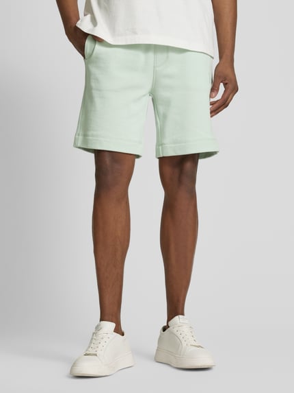 BOSS Orange Sweatshorts met steekzakken, model 'Sewalk' Lichtblauw - 4