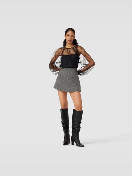 RED Valentino Short met ritssluiting Middengrijs - 1