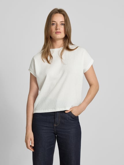 someday. Blusenshirt mit Rundhalsausschnitt Modell 'Kanita' Offwhite 4