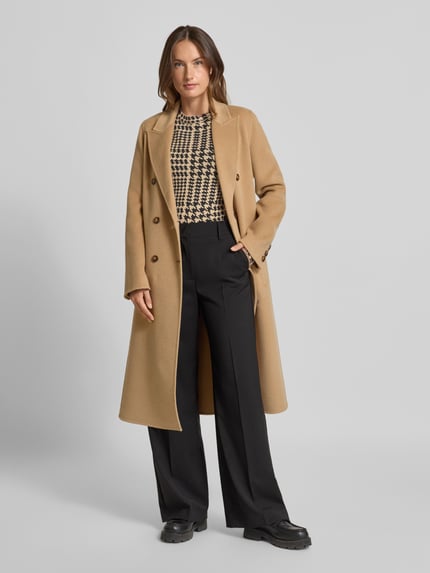 Christian Berg Woman Selection Gebreide pullover met ronde hals Zand - 1