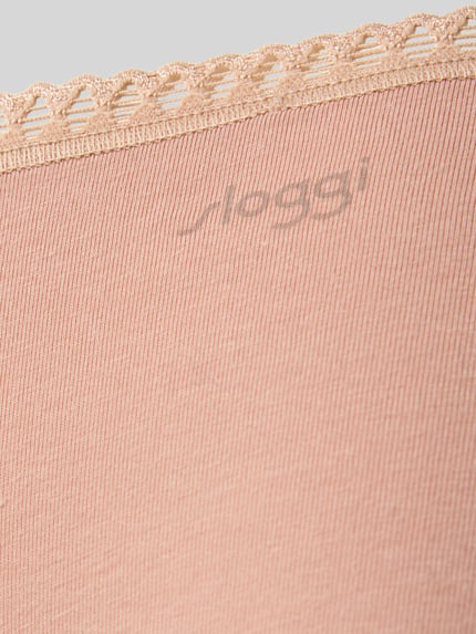 Sloggi Broek met labelprint in een set van 3 stuks, model 'GO Crush' Beige - 2