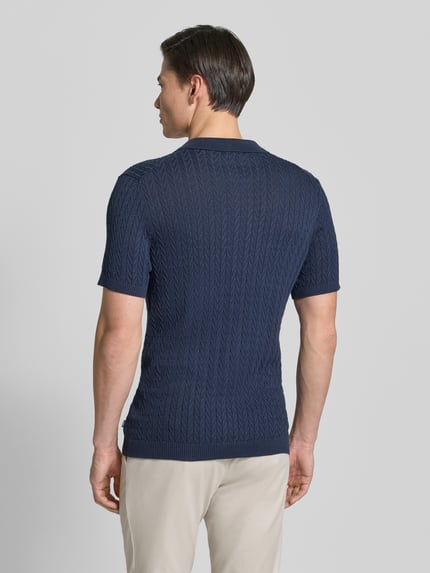 JOOP! COLLECTION Poloshirt in Strick-Optik Modell 'Tristao' Marine 5