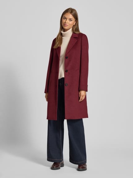 s.Oliver RED LABEL Regular Fit Mantel mit Woll-Anteil Bordeaux 1