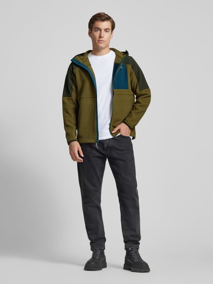Cotopaxi Kurtka z polaru z nadrukiem z logo model ‘Jean’ Ciemnozielony 1