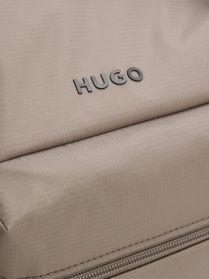 HUGO Weekendtas met ritszakken model 'EVERETT' Zand - 4