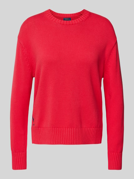 Polo Ralph Lauren Strickpullover mit Logo-Stitching Rot 2
