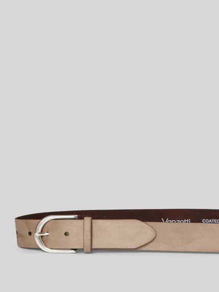 Vanzetti Leren riem met doornsluiting Taupe - 2