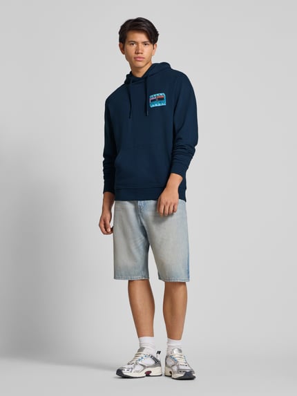 Tommy Jeans Regular Fit Hoodie aus reiner Baumwolle  Marine 1