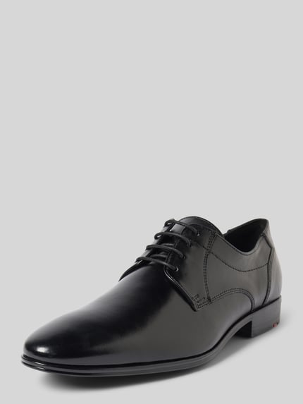 LLOYD Leren derbyschoenen met siernaden, model 'CORE' Zwart - 1
