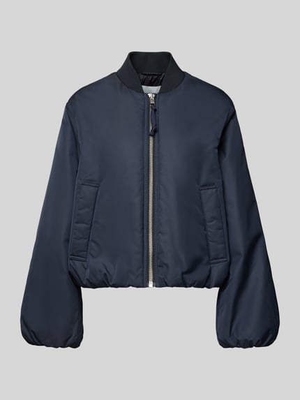 Regular Fit Bomberjacke mit College-Kragen Shop The Look MANNEQUINE
