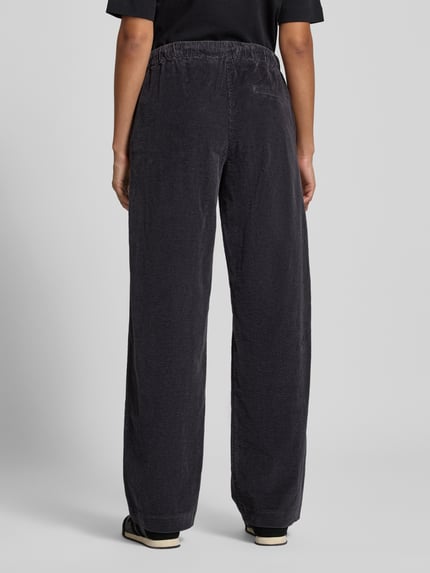 ARMEDANGELS Wide leg corduroy broek van katoenmix, model 'JAIMILAA CORDUROY' Antraciet - 5