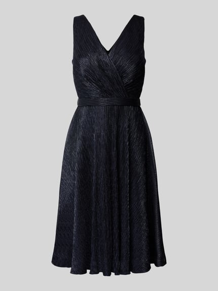 TROYDEN COLLECTION Cocktailkleid in Wickel-Optik Marine 2
