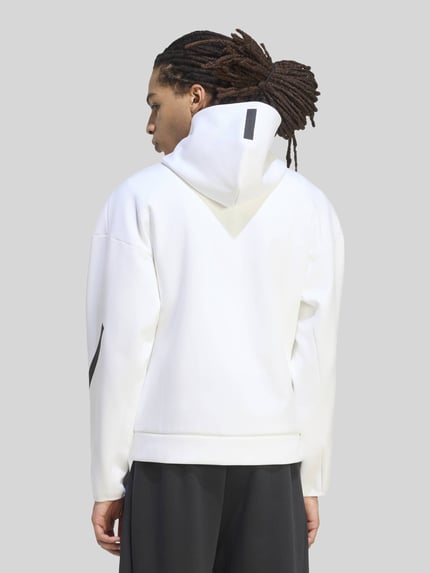 adidas Sportswear Sweatjacke mit Logo-Details Modell 'M Z.N.E. FZ' Weiss 5
