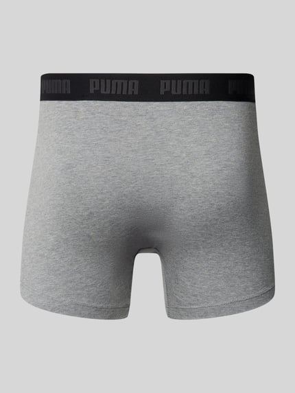 PUMA Trunks mit Label-Detail im 3er-Pack Dunkelgrau 3