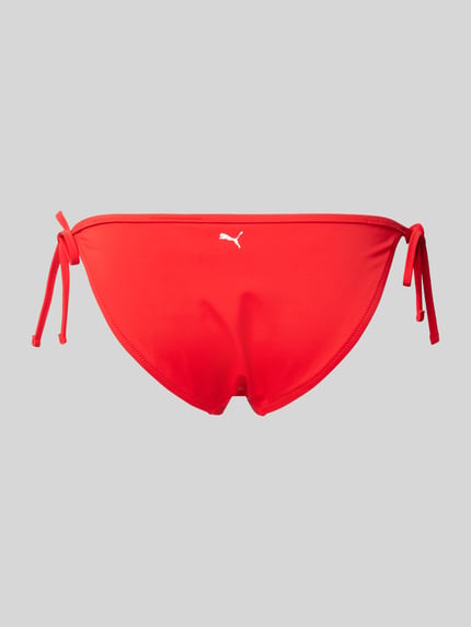 PUMA Figi bikini z bocznym wiązaniem Czerwony 3