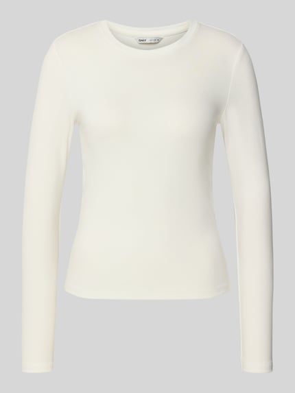 Slim Fit Langarmshirt aus Baumwoll-Mix Modell 'RILEY' Shop The Look MANNEQUINE