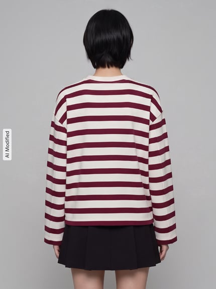 ARMEDANGELS Oversized Sweatshirt aus reiner Baumwolle Modell 'FRANKAA' Bordeaux 5