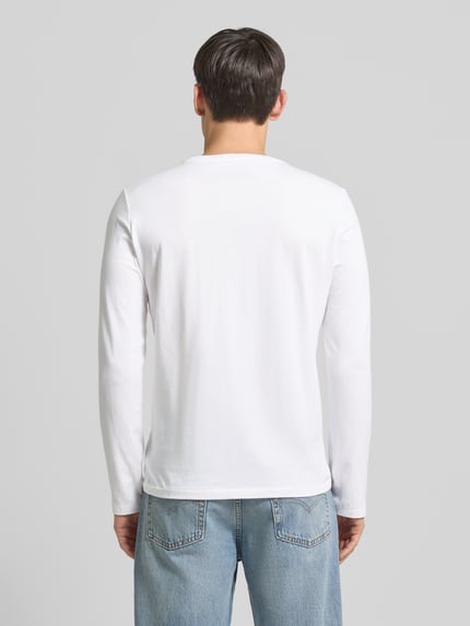 Polo Ralph Lauren Underwear Katoenen shirt met lange mouwen en labelstitching Wit - 5