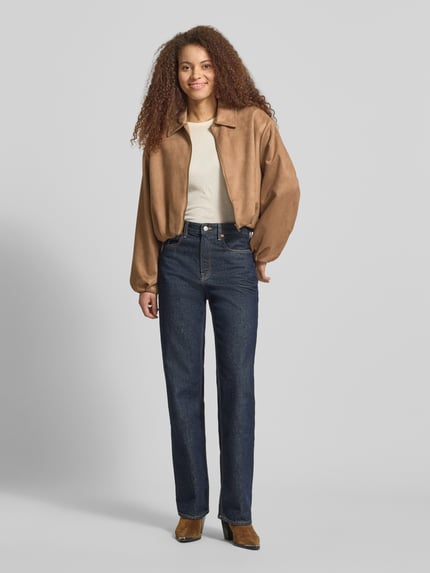 ONLY Regular Fit Blouson mit Umlegekragen Modell 'EVA' Camel 1