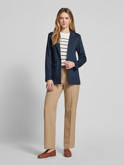 b.young Blazer mit Knopfverschluss Modell 'Rizetta' Marine 1