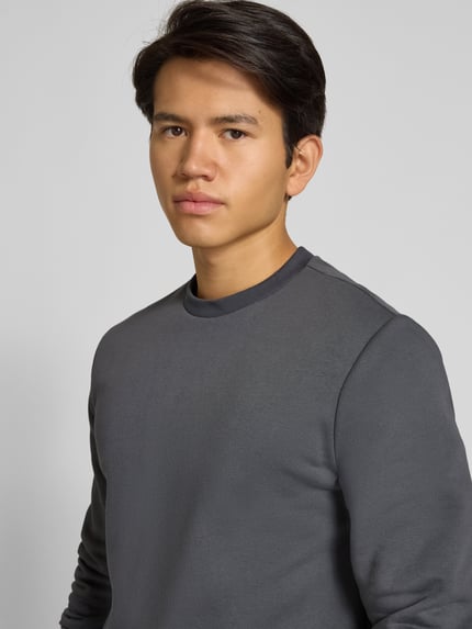 ONLY & SONS Regular Fit Sweatshirt aus Baumwoll-Mix Modell 'CERES' Dunkelgrau 3