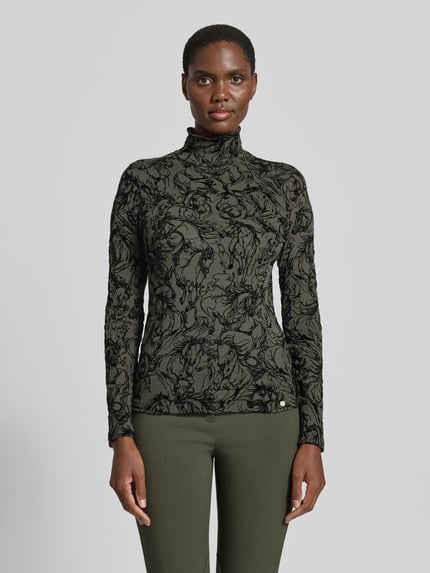 Marc Cain Longsleeve aus Mesh Khaki 4
