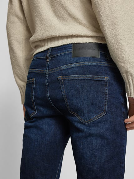 ONLY & SONS Regular Fit Jeans im 5-Pocket-Design Modell 'LOOM' Dunkelblau 3