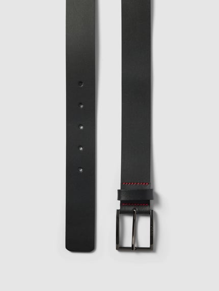 HUGO Gürtel mit Label-Detail Modell 'Geek' Black 3