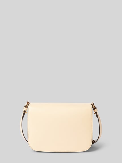 Coccinelle Handtas met labeldetail Lichtgeel - 4