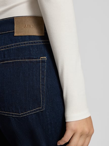 JJXX Wide Leg Jeans im 5-Pocket-Design Dunkelblau 3
