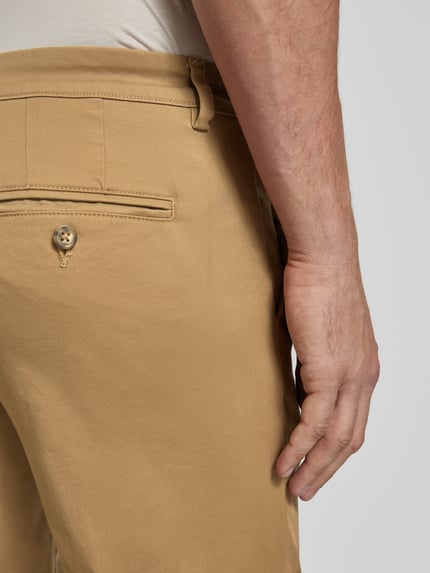 Selected Slim Fit Chino in unifarbenem Design Modell 'NEW Miles' Camel 3