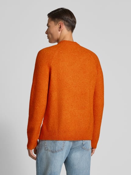 Les Deux Pullover mit Woll-Anteil Modell 'Gilbert' Orange 5
